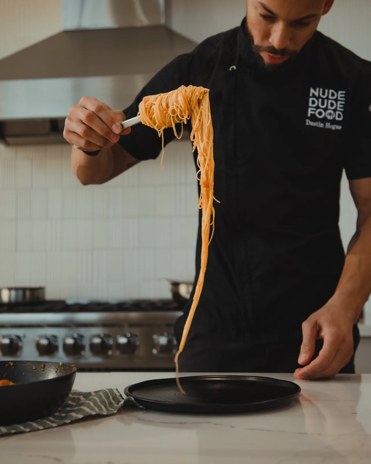 Seasonal plated dishes from an NDF winter menu