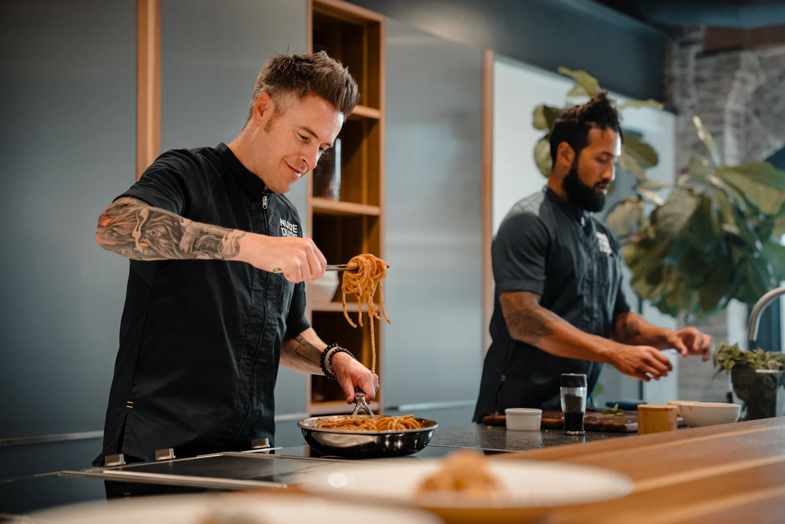 An NDF chef at work in the kitchen