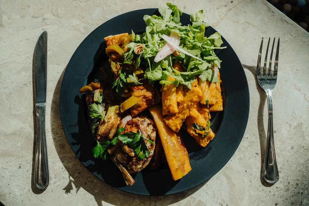 A carefully plated NDF seasonal dish